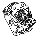 Cylinder Head/Valves/Gasket Set